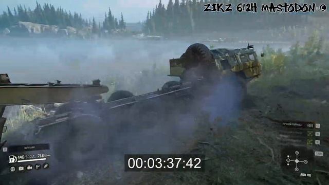 ZikZ 612H Mastodon ✻ DLC ✻ Snowrunner смотреть онлайн