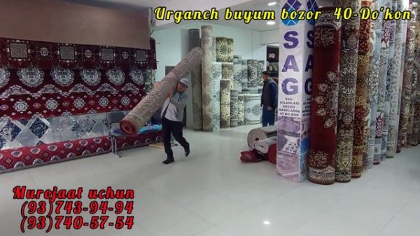 SAG GILAMLARI 🔥 URGANCH BUYUM BOZOR 40-Do'konda 20% chegirma