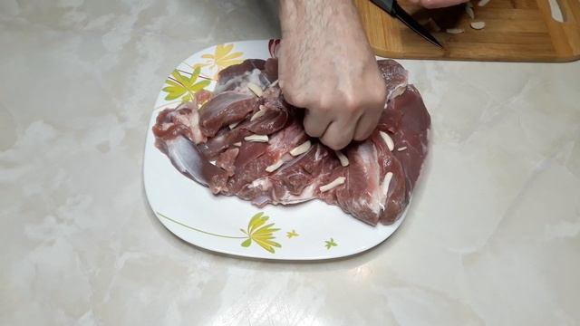 Буженина из индейки в духовке. Очень вкусно и полезно! смотреть онлайн