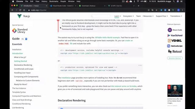 Install Tools Vue JS смотреть онлайн