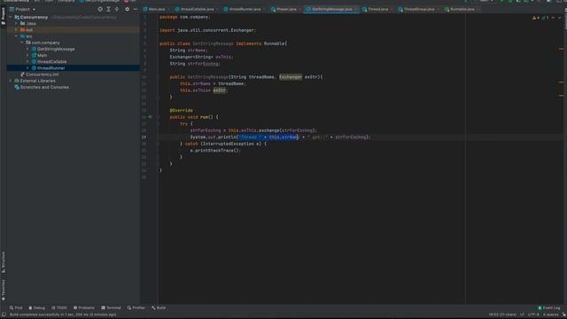 Exchanger synchronization mechanism in Java Concurrent programming смотреть онлайн