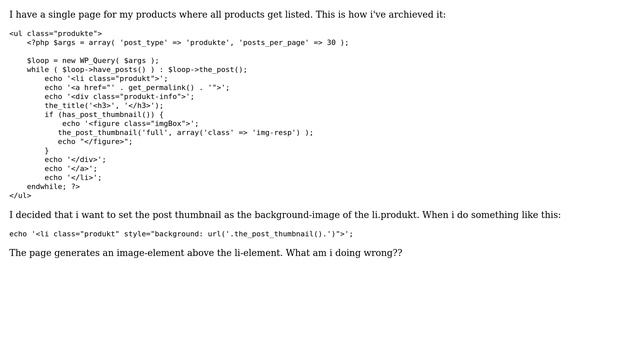 Wordpress: Set post thumbnail as background (3 Solutions!!) смотреть онлайн
