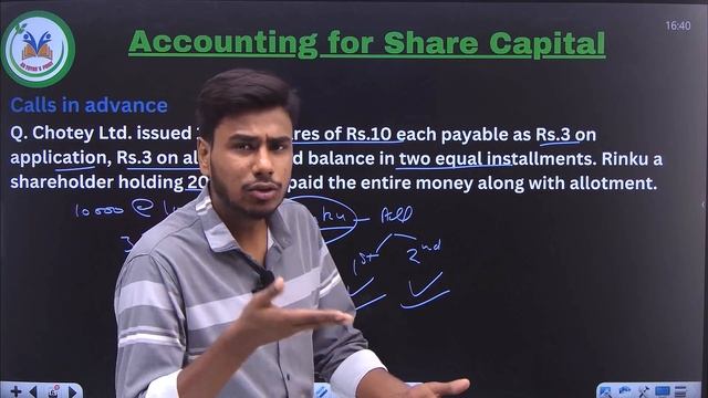 Calls in Arrear and Advance | Issue of Shares | Part - 3 | Class 12 | Accountancy | Arpit Sir смотреть онлайн