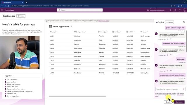Build Leave Application System with AI CoPilot in Power Apps смотреть онлайн