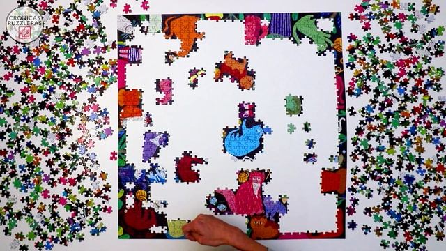 Jigsaw Puzzle Time-lapse - Cats at Work, by eeBoo - 1008 pieces смотреть онлайн