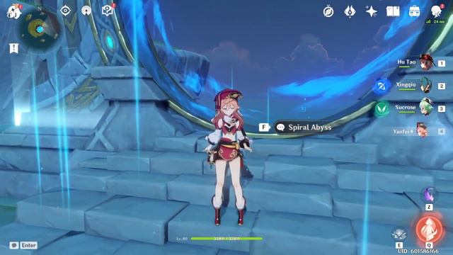 Genshin Impact: Hu Tao and Tankfei(C4 Yanfei) Abyss 12 Test смотреть онлайн