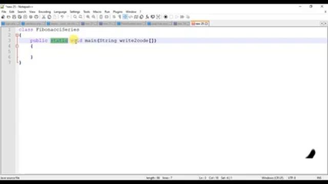 Fibonacci Series Program In Java| Program To Print Fibonacci Series-interview Question| Write2code