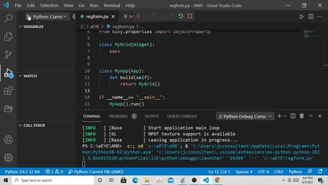 Create a Registration Form With Python Kivy Tutorial #1 смотреть онлайн