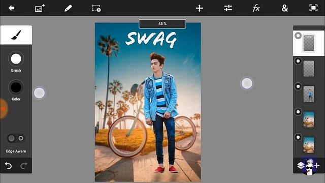 Ps touch mobile || new swag manipulation photo editing || photoshop touch mobile tutorial смотреть онлайн