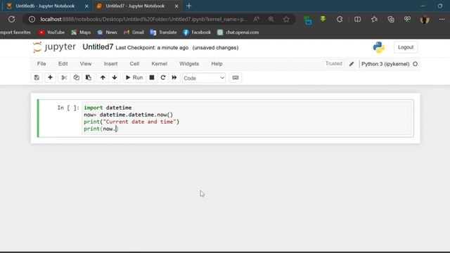 Python program to display the current date and time. Exercise for beginners смотреть онлайн