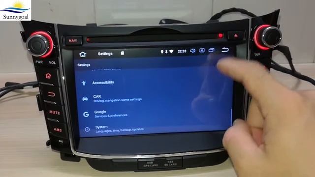 Sunnygoal: Android 8.1 OS Autoradio GPS Navigation Für Hyundai I30/Elantra GT(2011-2018)