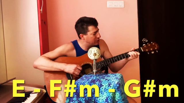 Lean On Me - with chords to play along, key of E, cover by Seth Hoffman - original by Bill Withers смотреть онлайн