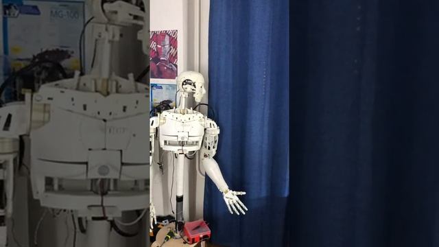 Торс человекоподобного робота. Тестирование головы и руки. Тест 2 смотреть онлайн
