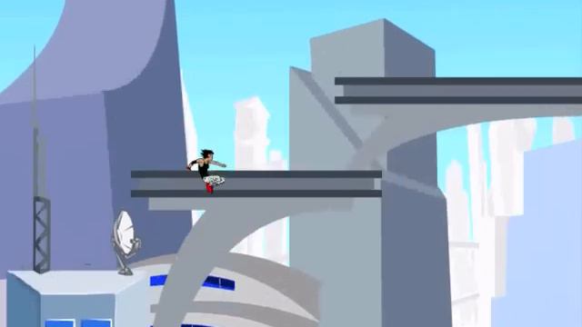 Mirrors Edge 2D Flash Game Speedrun смотреть онлайн