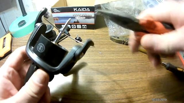 катушка рыболовная без инерционная KAIDA CTR405 смотреть онлайн