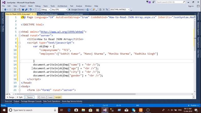 (#5) How to Read JSON Array in Javascript | JSON Tutorial | JSON Tutorial for Beginners смотреть онлайн