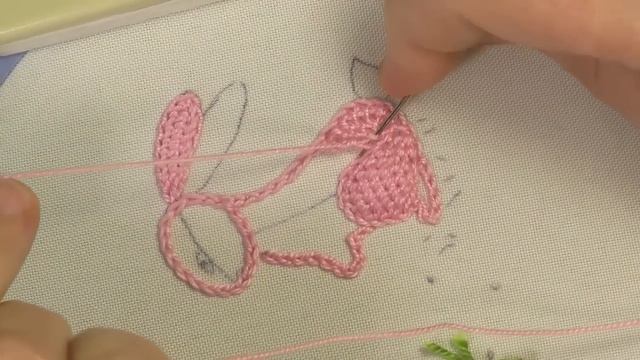 3D Bunny How To Embroider A Bunny Detached Stitch