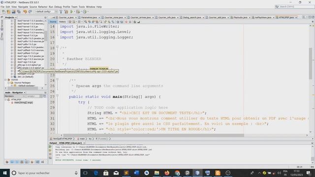 Convertir du texte HTML en PDF avec Itext et html2pdf en java смотреть онлайн