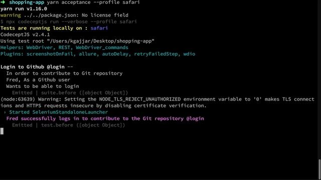 Locally - Codeceptjs-BDD Scenarios run on your Local environment смотреть онлайн