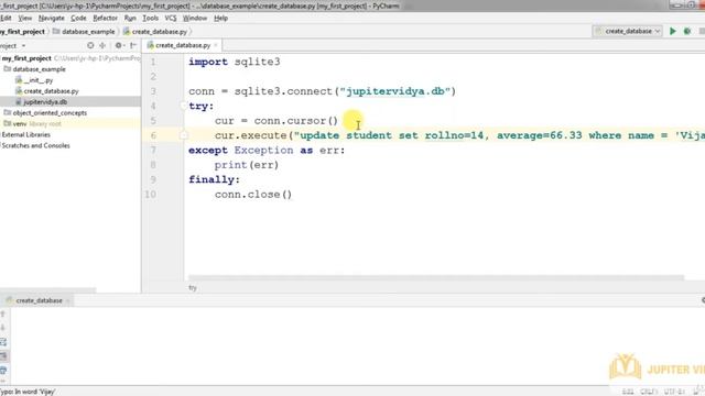 16.10 Update Record | Database SQLite | Learn Python Programming Step by Step Tutorial смотреть онлайн