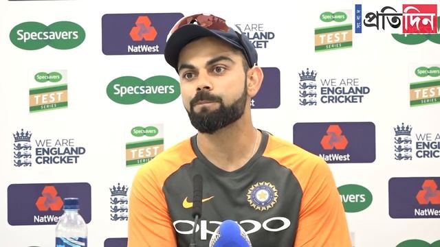 Virat Kohli meets press before 2nd test against England смотреть онлайн