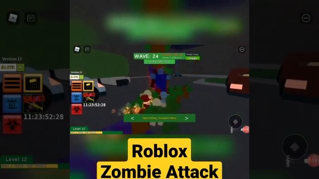 Roblox-Zombie Attack #shorts #youtubeshorts смотреть онлайн