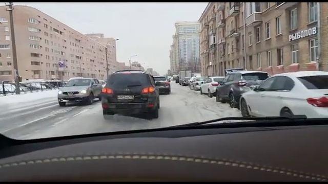 Как проехать в Матрицу зимой от площади Победы смотреть онлайн