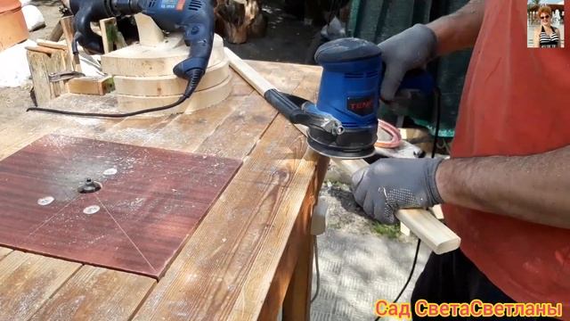 Красивый цветник своими руками. Оформление цветника.Красивый сад Дача.Ландшафтный дизайн.Из дерева. смотреть онлайн