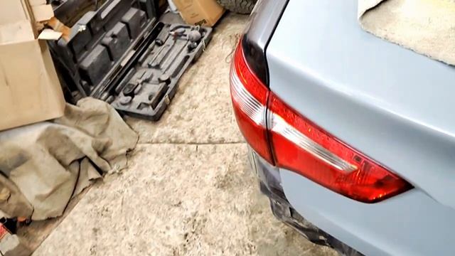 Kia Rio. Кузовной ремонт. Ремонт задней панели. смотреть онлайн