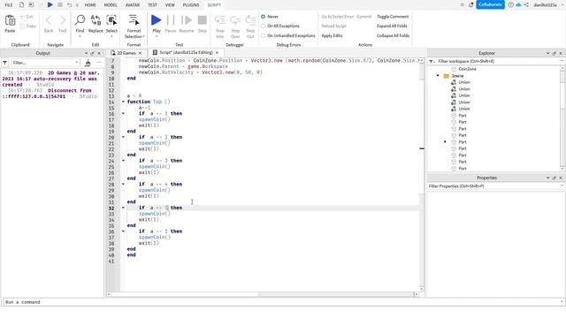 Создания монет для 2D игры в Roblox Studio #3 смотреть онлайн