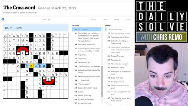 Magnets, How Do They Work (In Crosswords)? - 22 March 2022 New York Times Crossword смотреть онлайн