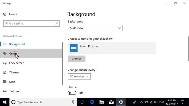 Изменение личных параметров в ОС Windows 10 | HP Support смотреть онлайн