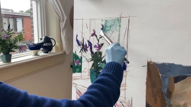 Painting flowers - Alla prima demo смотреть онлайн