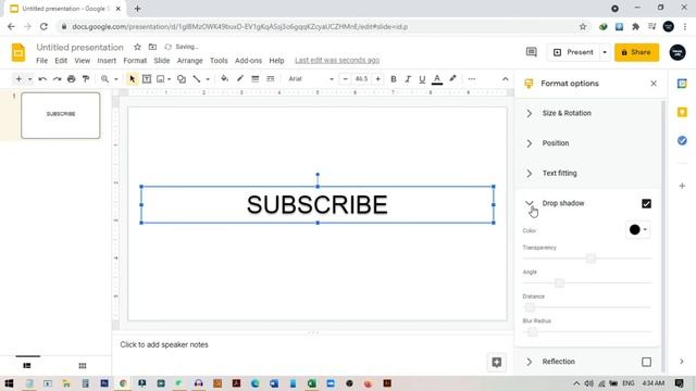 How to add shadow to text in Google Slides 2023 смотреть онлайн