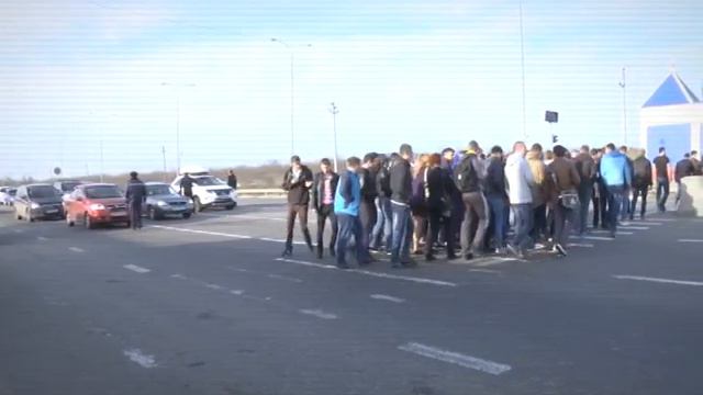 Акция на трассе Киев-Одесса "За отставку Саакашвили" смотреть онлайн