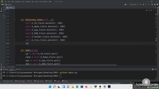 Click row and show datas in in entry in TKinter in Tamil @CodeToEverything смотреть онлайн