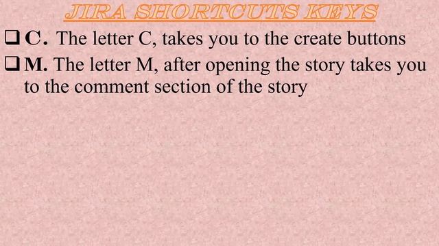 Jira Shortcut Keys смотреть онлайн