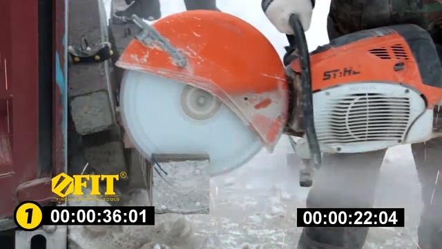 Сравнительный тест алмазных отрезных дисков для бензорезов FIT&STIHL смотреть онлайн