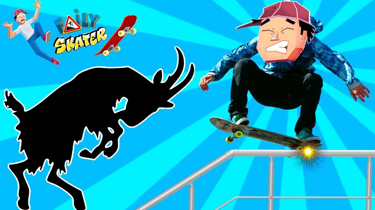 СКЕЙТЕР БЕЗ ТОРМОЗОВ 1 Игровой   про машинки    Игра Faily Skater как   FGTV