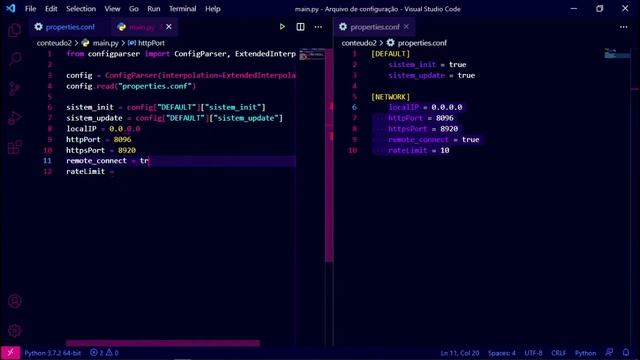 Como ler arquivo CONFIG em Python .Part II - Programação смотреть онлайн