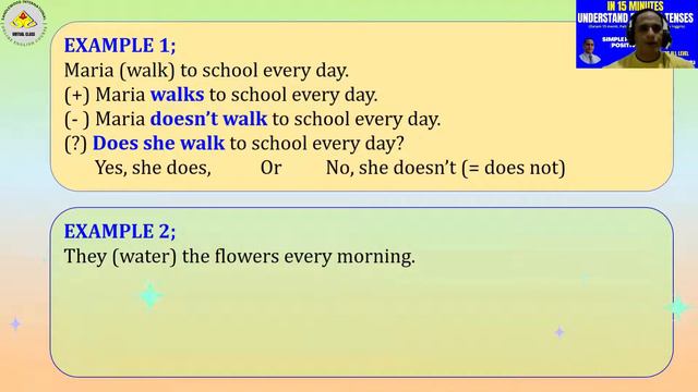 IN 15 MINUTES UNDERSTAND ENGLISH TENSES - SIMPLE PRESENT TENSE DRILLS (POSITIVE FORMS) BY MR KAKA смотреть онлайн