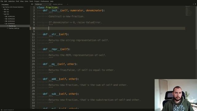 C03P04S01 - Fractions solution: Part 2 - Initialization смотреть онлайн
