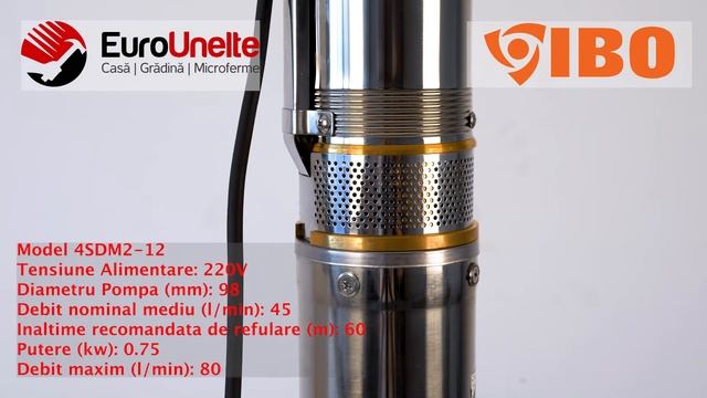POMPA SUBMERSIBILA IBO DAMBAT 4SDM2/12 смотреть онлайн