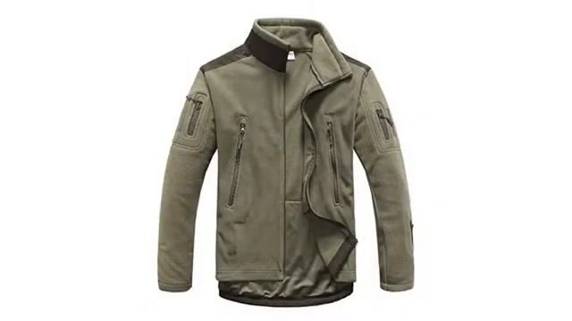 MUST SEE Hunting Gear Review! CRYSULLY Men's Tactical Front Zip Fleece Lining Hunting Mountainee.. смотреть онлайн