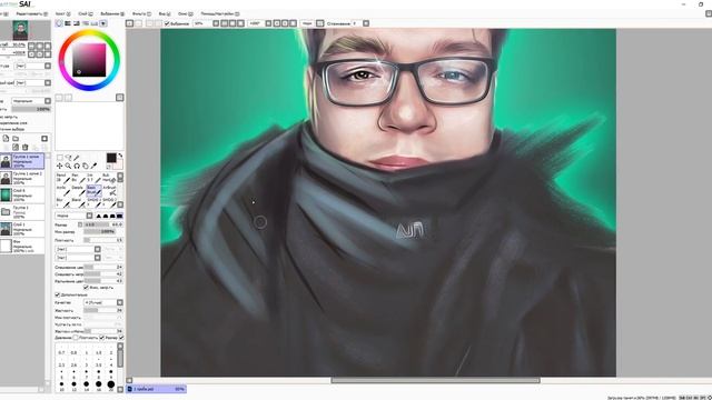 SpeedArt 3 / Photoshop / Paint Tool SAI / PORTRAIT / SPEED PAINTING / CHUDNUI ART смотреть онлайн