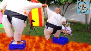 Пол - это лава (floor is lava) Не разлей воду, чтобы выжить. Манкиту