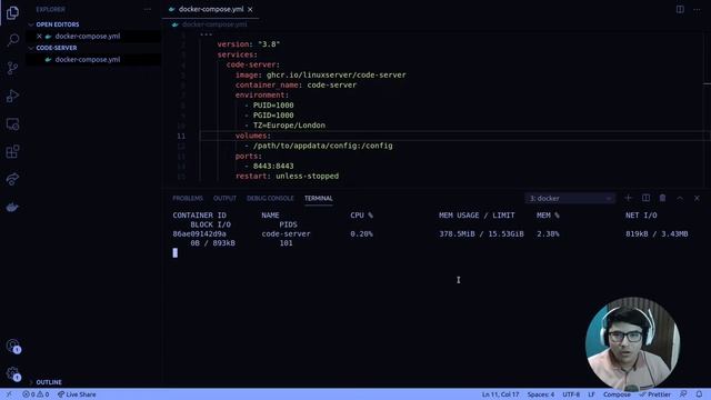 Visual Studio Code (code-server) instalado en Docker смотреть онлайн