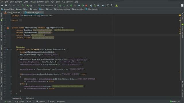 #11 Create Step Counter Application : Android Sensor Programming Tutorial смотреть онлайн