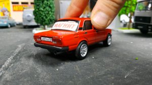 Тюнинг ВАЗ 2107 масштаб 1/43.