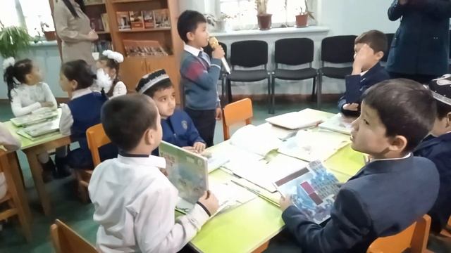 Samarqand Viloyat Bolalar Kutubxonasiga Samarqand Shahar Yuksalish Maktabi O`quvchilari